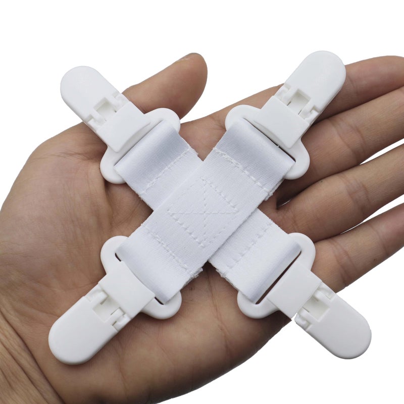 Umttery Bed Sheet Detangler, Keep Bed Sheets/Duvet Covers/Blankets from Tangling, Twisting & Balling in Washer and Dryer, 2 pcs(White) - Image 4